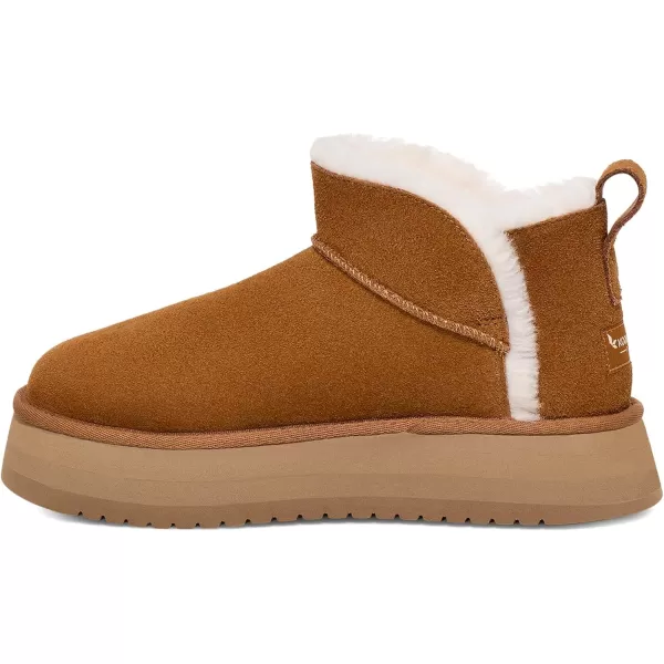 Koolaburra by UGG Womens Koola Ultra Mini Platform Ankle BootChestnut