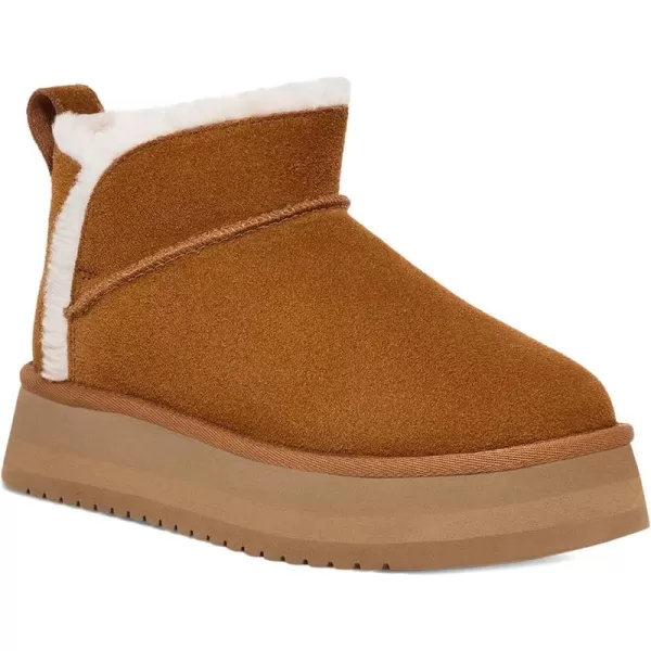 Koolaburra by UGG Womens Koola Ultra Mini Platform Ankle BootChestnut