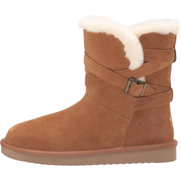 Koolaburra by UGG Womens Delene Short Fashion BootChestnut