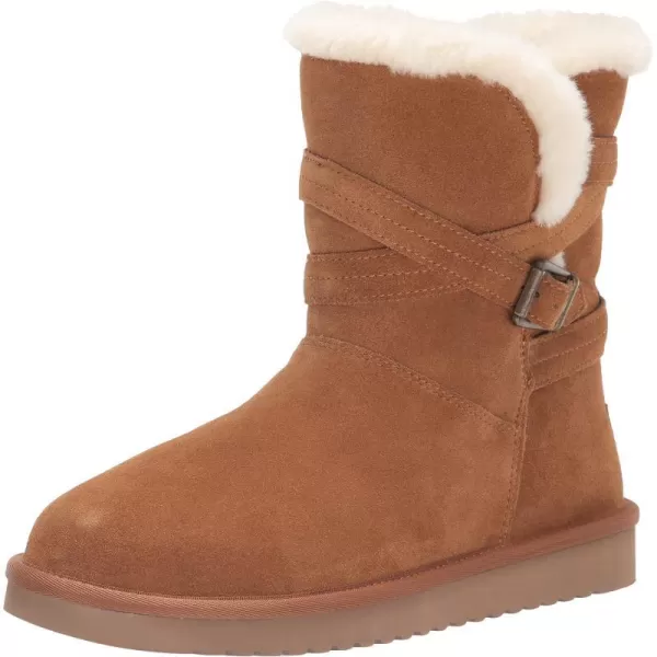 Koolaburra by UGG Womens Delene Short Fashion BootChestnut