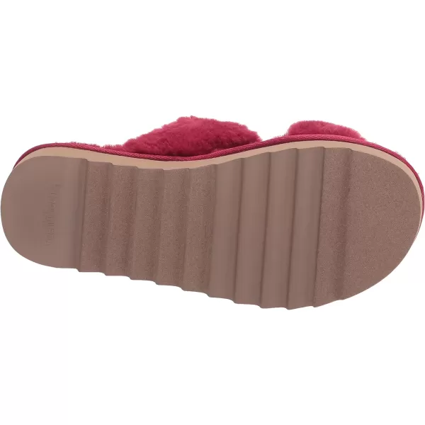 Koolaburra by UGG Womens Furrah Flat SandalBerry Red