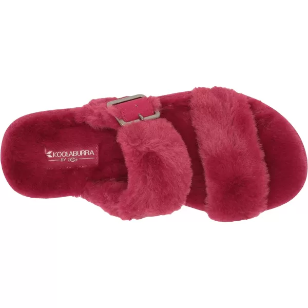 Koolaburra by UGG Womens Furrah Flat SandalBerry Red