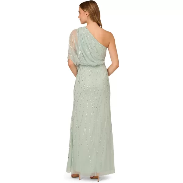 Adrianna Papell Womens Bell Sleeve Tie Front DressIcy Sage