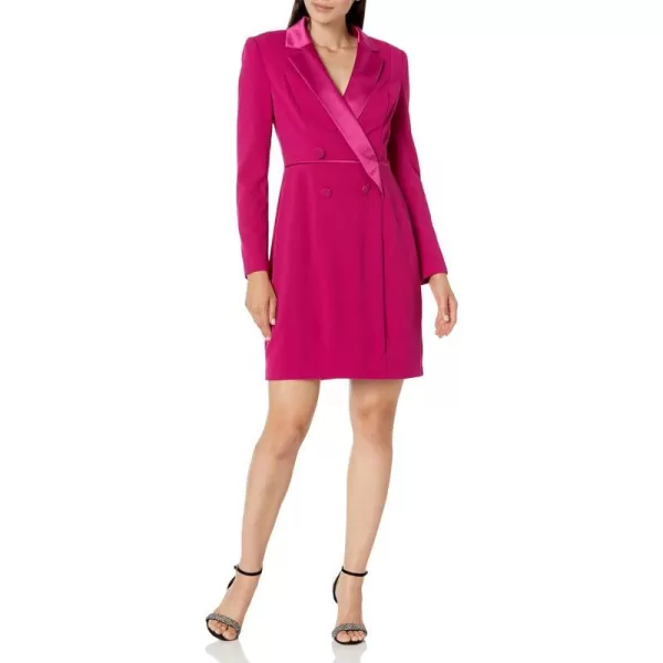 Adrianna Papell Womens Bell Sleeve Tie Front DressRich Magenta