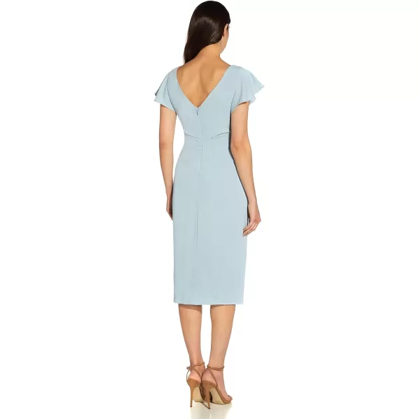 Adrianna Papell Womens Crepe Sheath DressBlue Mist