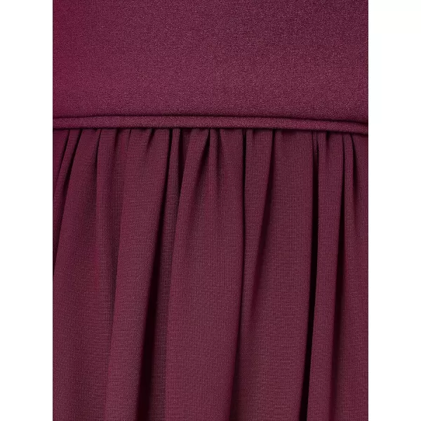 Adrianna Papell Womens One Shoulder Chiffon GownCassis