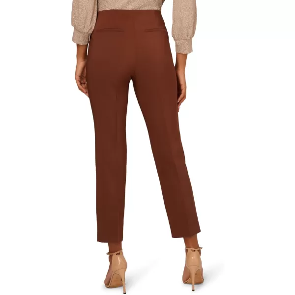 Adrianna Papell Womens Pull on Pant with Front SlitMocha