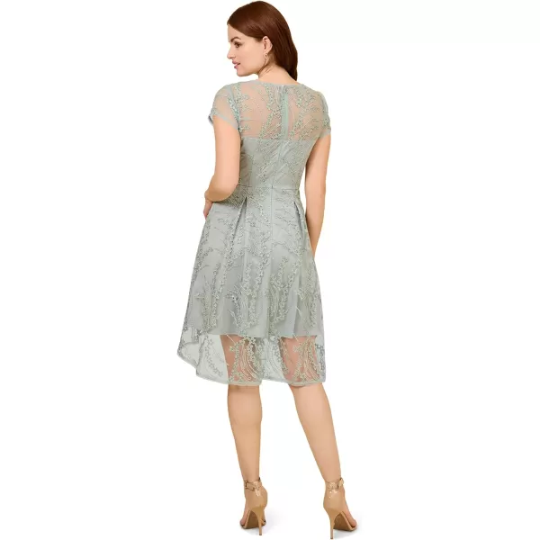 Adrianna Papell Womens Sequin Embroidery DressIcy Sage