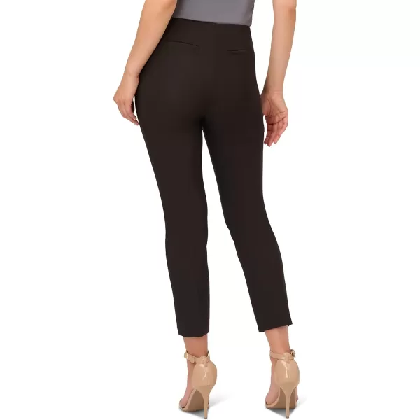 Adrianna Papell Womens Solid BiStretch Pullon PantBlack