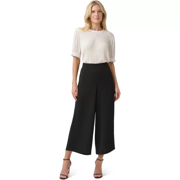 Adrianna Papell Womens Textured Satin Pull on PantBlack