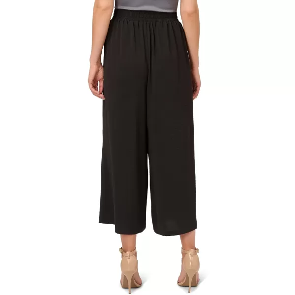 Adrianna Papell Womens Textured Satin Pull on PantBlack