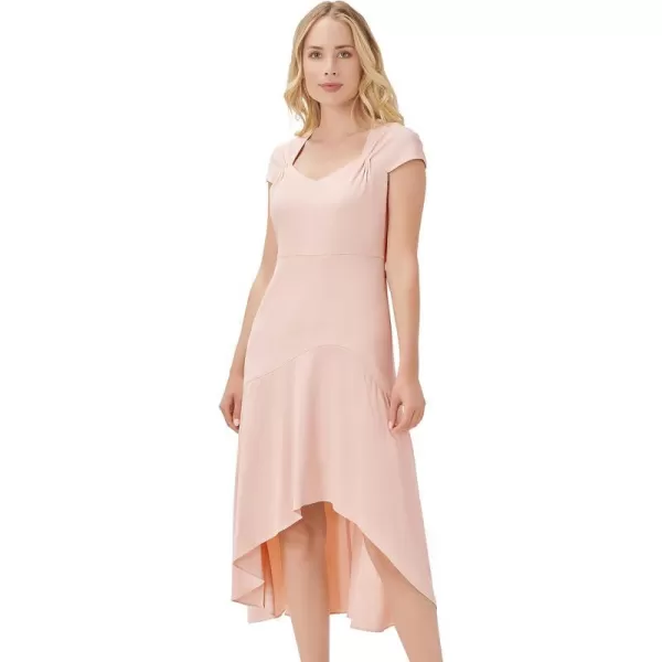 Adrianna Papell Womens Divine Crepe High Low DressJoyful Blush