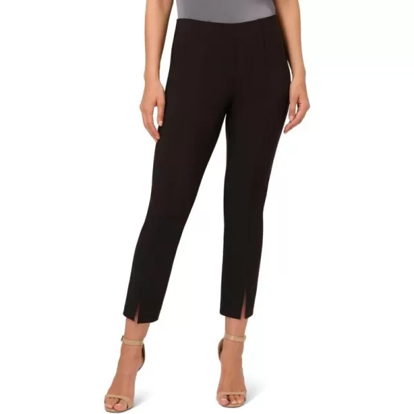 Adrianna Papell Womens Pull on Pant with Front SlitBlack