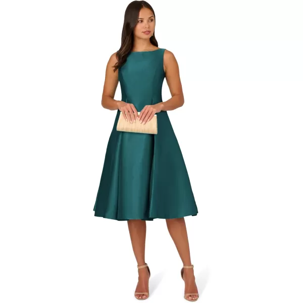 Adrianna Papell Womens Sleeveless Tea Length DressLily Teal