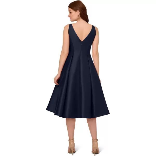 Adrianna Papell Womens Sleeveless Tea Length DressMidnight
