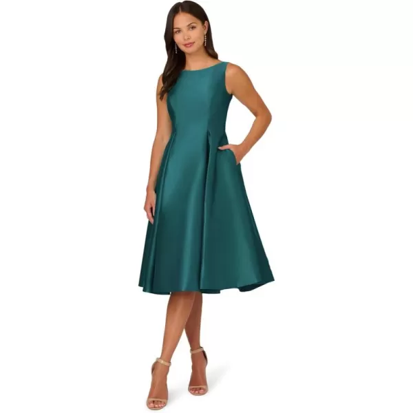 Adrianna Papell Womens Sleeveless Tea Length DressLily Teal