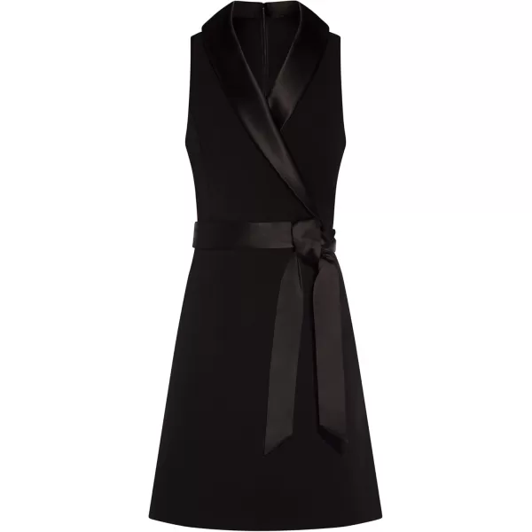 imageAdrianna Papell Womens Crepe Tuxedo DressBlack