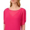 imageAdrianna Papell Womens Chiffon Overlay Draped DressCabaret Pink