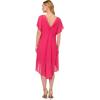 imageAdrianna Papell Womens Chiffon Overlay Draped DressCabaret Pink