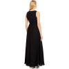 imageAdrianna Papell Womens Crepe Overlay Jumpsuit BlackIvory 2BlackIvory