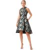 imageAdrianna Papell Womens Ruffle Jacquard DressHunter Multi