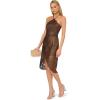 imageAdrianna Papell Womens Foil Lace Halter DressBronze