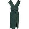 imageAdrianna Papell Womens Foil Woven Midi DressDark Ivy