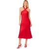 imageAdrianna Papell Womens Foil Woven Midi DressRed