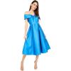 imageAdrianna Papell Womens Mikado Midi DressOcean Dream