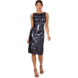 imageHailey by Adrianna Papell Womens Sequin Sheath DressNavy