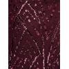 imageAdrianna Papell Womens Beaded Dolman Sleeve DressDeep Amethyst