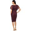 imageAdrianna Papell Womens Beaded Dolman Sleeve DressDeep Amethyst
