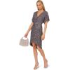 imageAdrianna Papell Womens Beaded Dolman Sleeve DressGunmetal