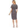 imageAdrianna Papell Womens Beaded Dolman Sleeve DressGunmetal