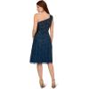 imageAdrianna Papell Womens Beaded One Shoulder DressDeep Blue