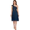 imageAdrianna Papell Womens Beaded One Shoulder DressDeep Blue