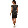 imageAdrianna Papell Womens Beaded Popover DressBlackGunmetal