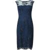 imageAdrianna Papell Womens Embroidery Midi DressMidnight