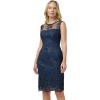 imageAdrianna Papell Womens Embroidery Midi DressMidnight