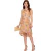 imageAdrianna Papell Womens Embroidery Midi DressYellowOrange Multi