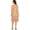 imageAdrianna Papell Womens Embroidery Midi DressYellowOrange Multi