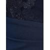 imageAdrianna Papell Womens Floral Lace Combo DressNavy