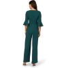 imageAdrianna Papell Womens Knit Crepe Tie Front JumpsuitHunter