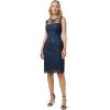 imageAdrianna Papell Womens Embroidery Midi DressMidnight