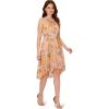imageAdrianna Papell Womens Embroidery Midi DressYellowOrange Multi