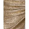 imageAdrianna Papell Womens Foiled Knit Draped DressLight Gold