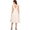 imageAdrianna Papell Womens Sleeveless MidLength Party Dress with VBack Ivory 12