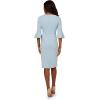 imageAdrianna Papell Womens Bell Sleeve Tie Front DressBlue Mist