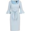imageAdrianna Papell Womens Bell Sleeve Tie Front DressBlue Mist