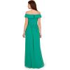 imageAdrianna Papell Womens Crepe Chiffon GownBotanic Green